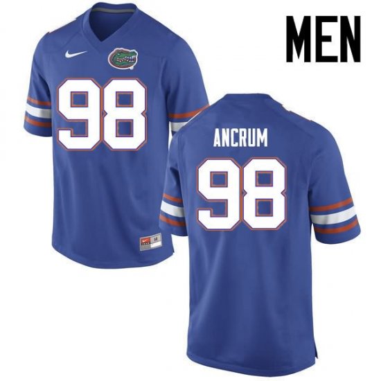 Men's Florida Gators #98 Luke Ancrum NCAA Nike Blue Authentic Stitched College Football Jersey IZO7562BR